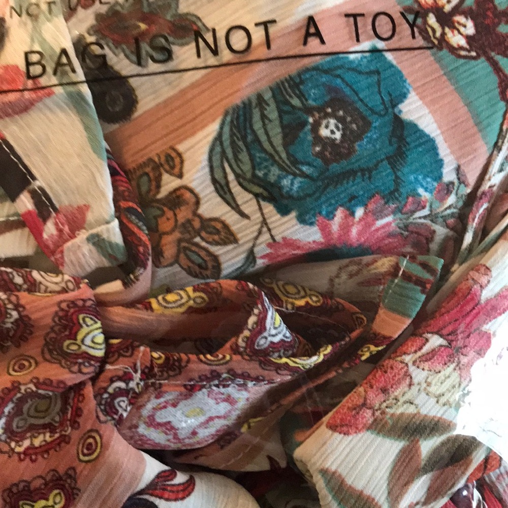 🌵Umgee Patchwork Long Beach Kimono Size 1XL/2XL🌵 - Picture 2 of 5